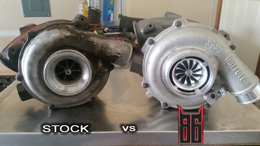 Ford Powerstroke 6.0L Stock vs Billet Compressor Wheel